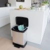 Kosz na śmieci Deco Bin 30L srebrny Keter www.swiatkoszy.eu